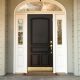 Black entry door